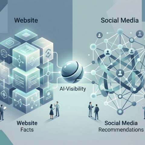 KI-Sichtbarkeit: Die Bedeutung von Website und Social Media im Vergleich