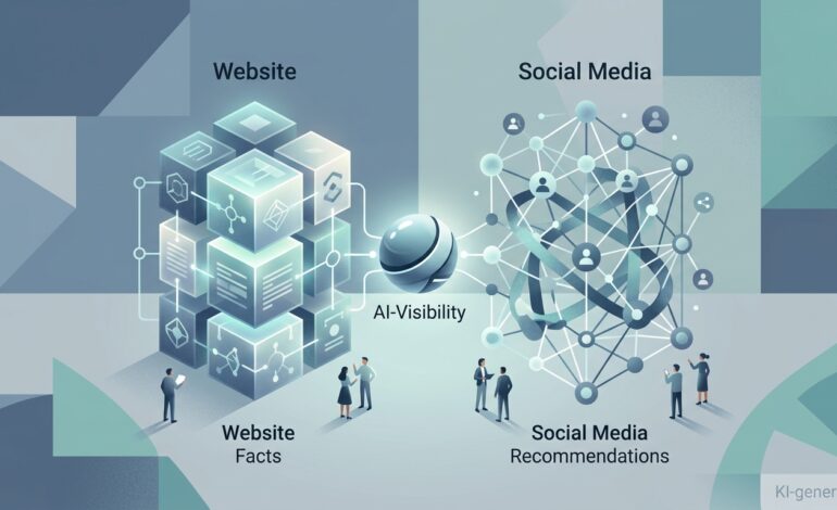 KI-Sichtbarkeit: Die Bedeutung von Website und Social Media im Vergleich