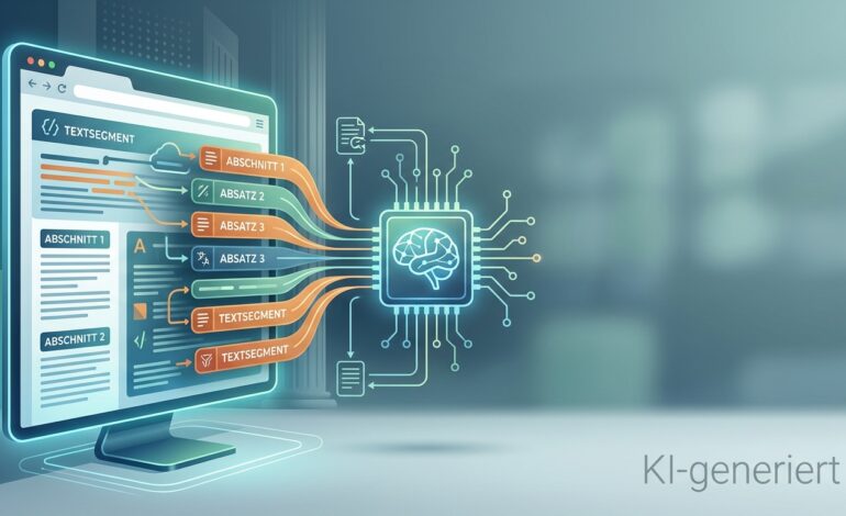 Wie künstliche Intelligenz Webseiten liest: RAG und die Bedeutung von Textsegmenten