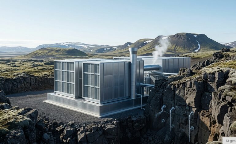 CO2-Filterung durch Climeworks-(KI-generiertes Bild)